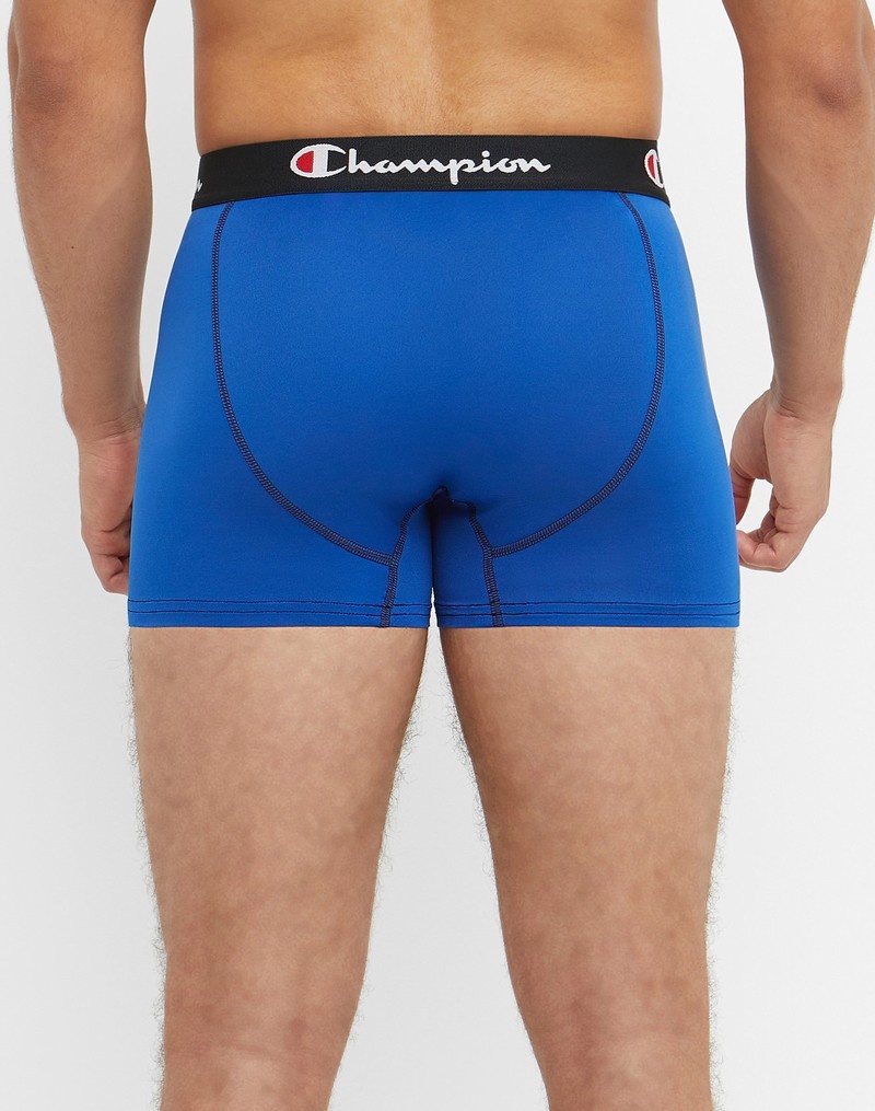 Men's Champio Trunks Pack Briefs Black | L9JO11