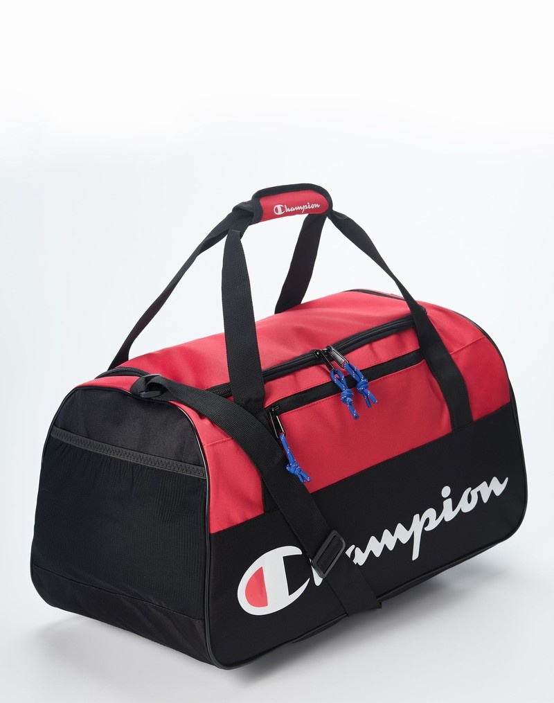 Men's Champio Utility Medium Duffel Bag Red | A0DX21