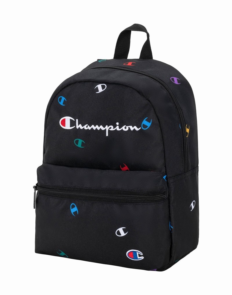 Men's Champio Varsity Mini Backpacks Black | N0JL15