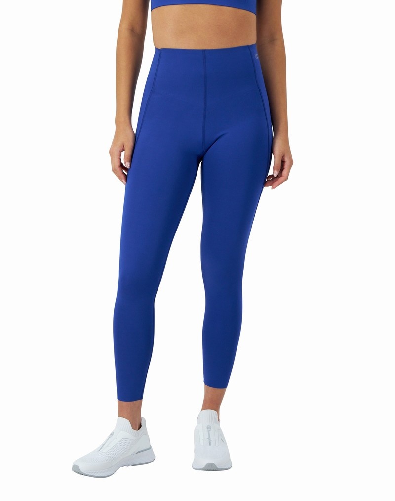 Women\'s Champio Absolute Lift Leggings Blue | A2OE67