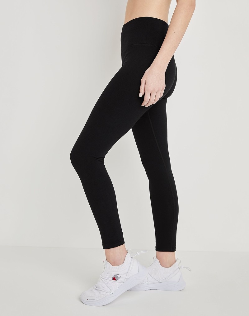 Women's Champio Authentic 7/8 Leggings Black | A2PP04