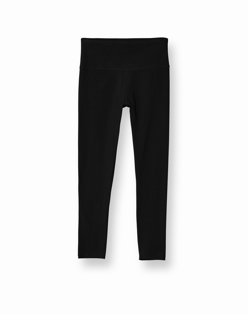 Women\'s Champio Authentic 7/8 Leggings Black | A2PP04