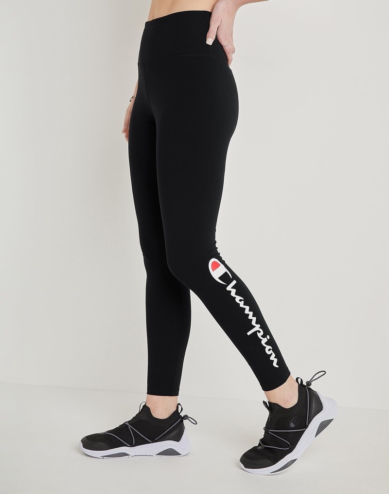 Women's Champio Authentic 7/8 Tight Black | X4CB02