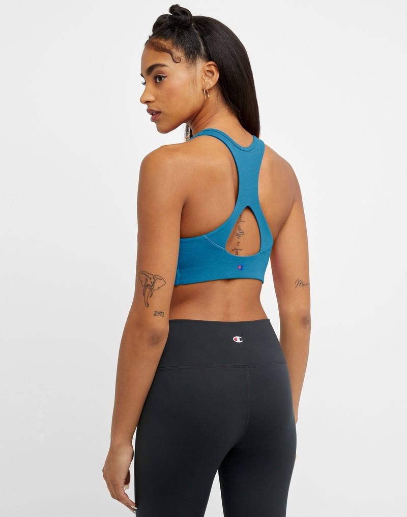 Women's Champio Authentic Sports Bra Turquoise | V7EW19