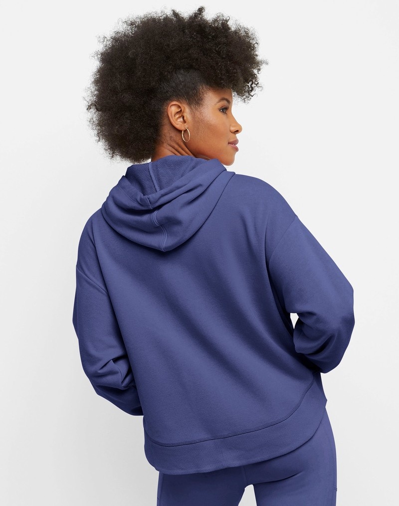 Women's Champio Campus French Terry Hoodie Blue | M2XU97