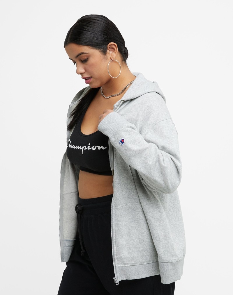 Women's Champio Campus French Terry Sweatshirts Grey | E0SE11