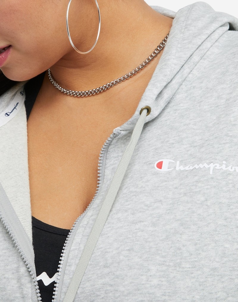 Women's Champio Campus French Terry Sweatshirts Grey | E0SE11