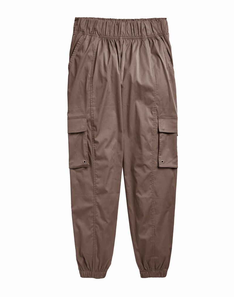 Women\'s Champio Cargo Pants Brown | P3IX49