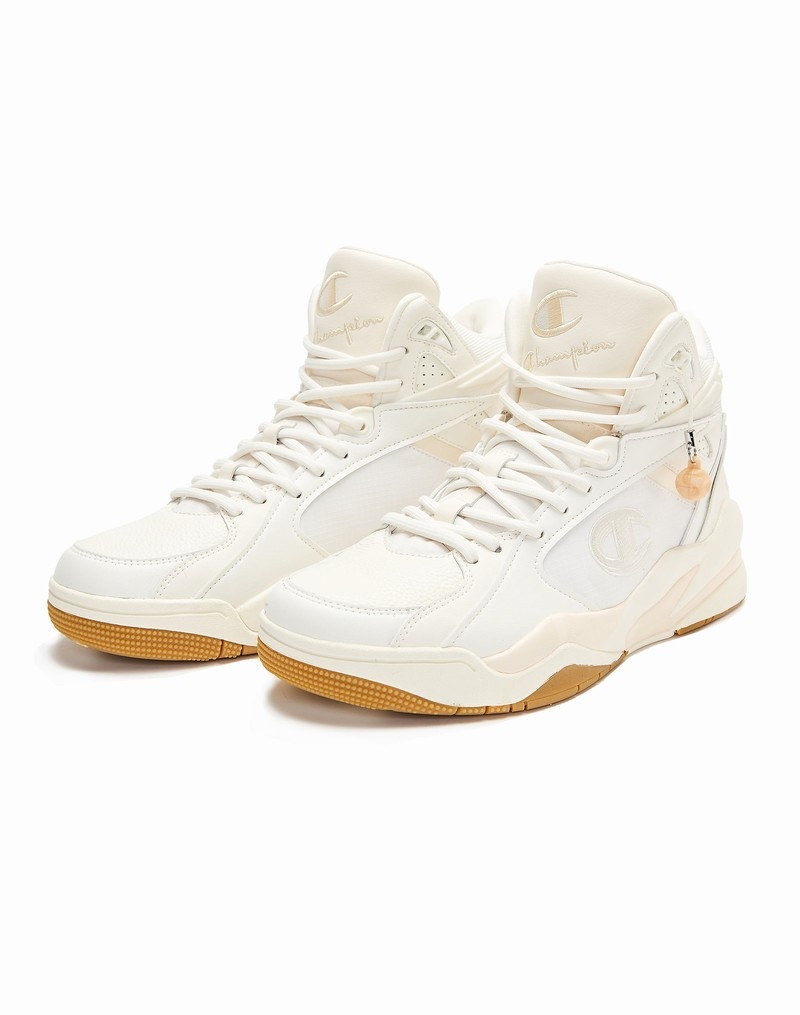 Women's Champio Champ '95 High-Top Sneakers White | E5WL15