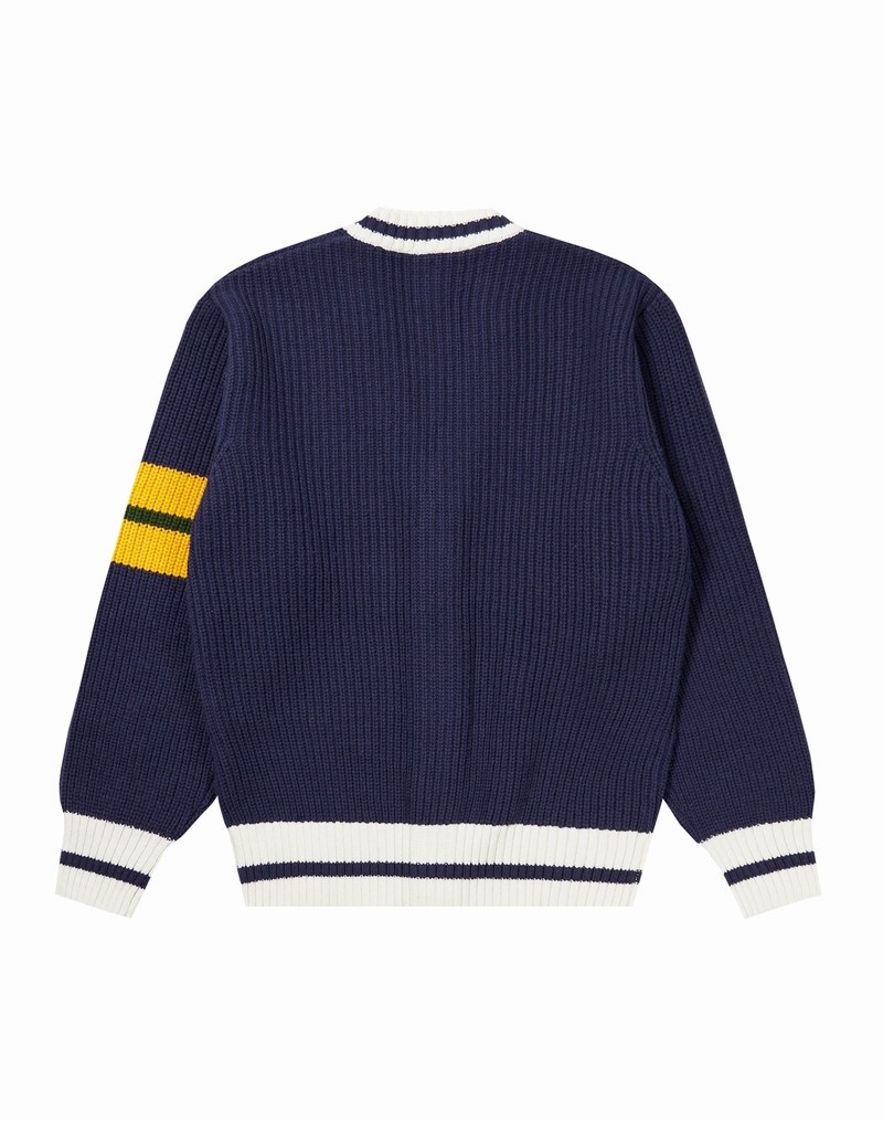 Women's Champio Champion x Guizio Oversized Cardigan Navy | M2AJ64