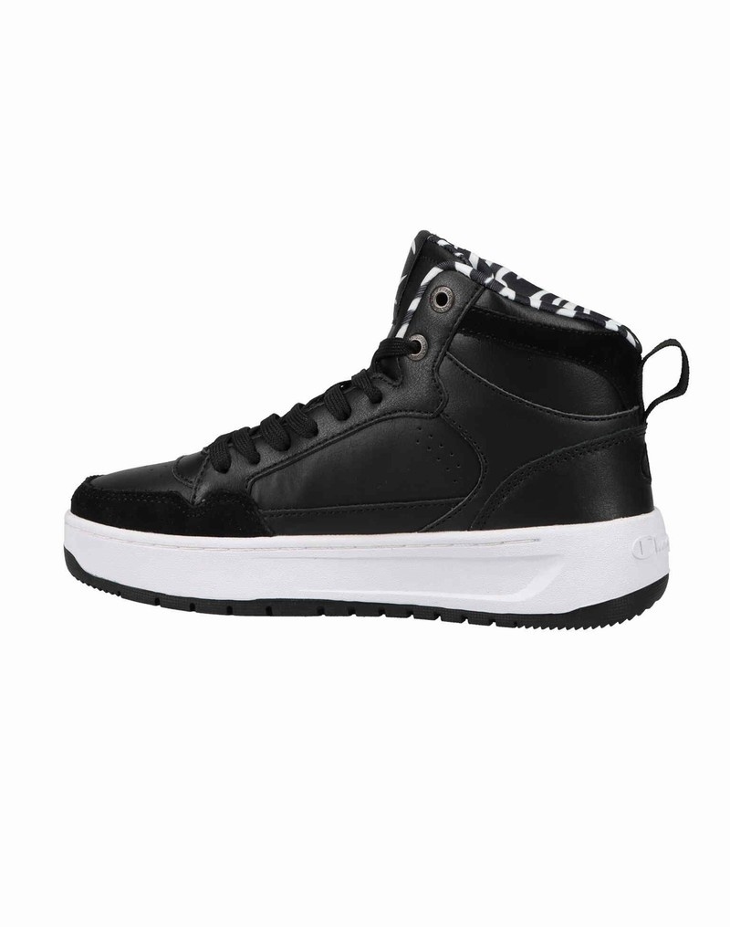 Women's Champio Drome Hi Sneakers Black | U2XR95