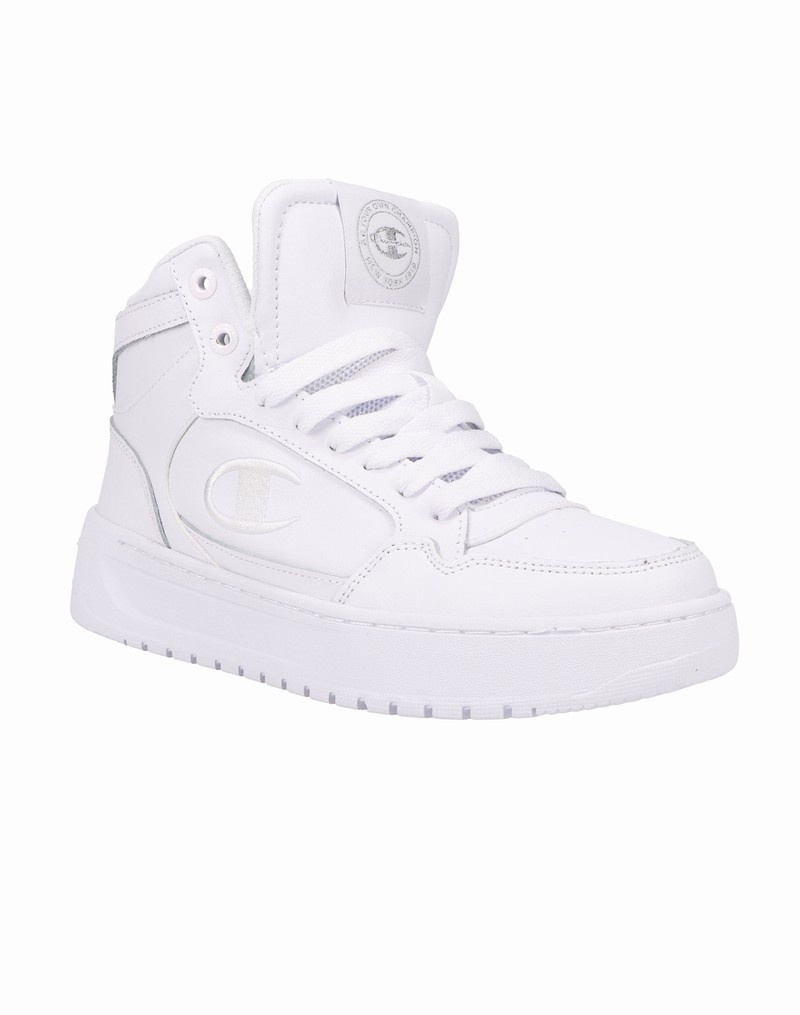 Women's Champio Drome Hi Sneakers White | C3MD28