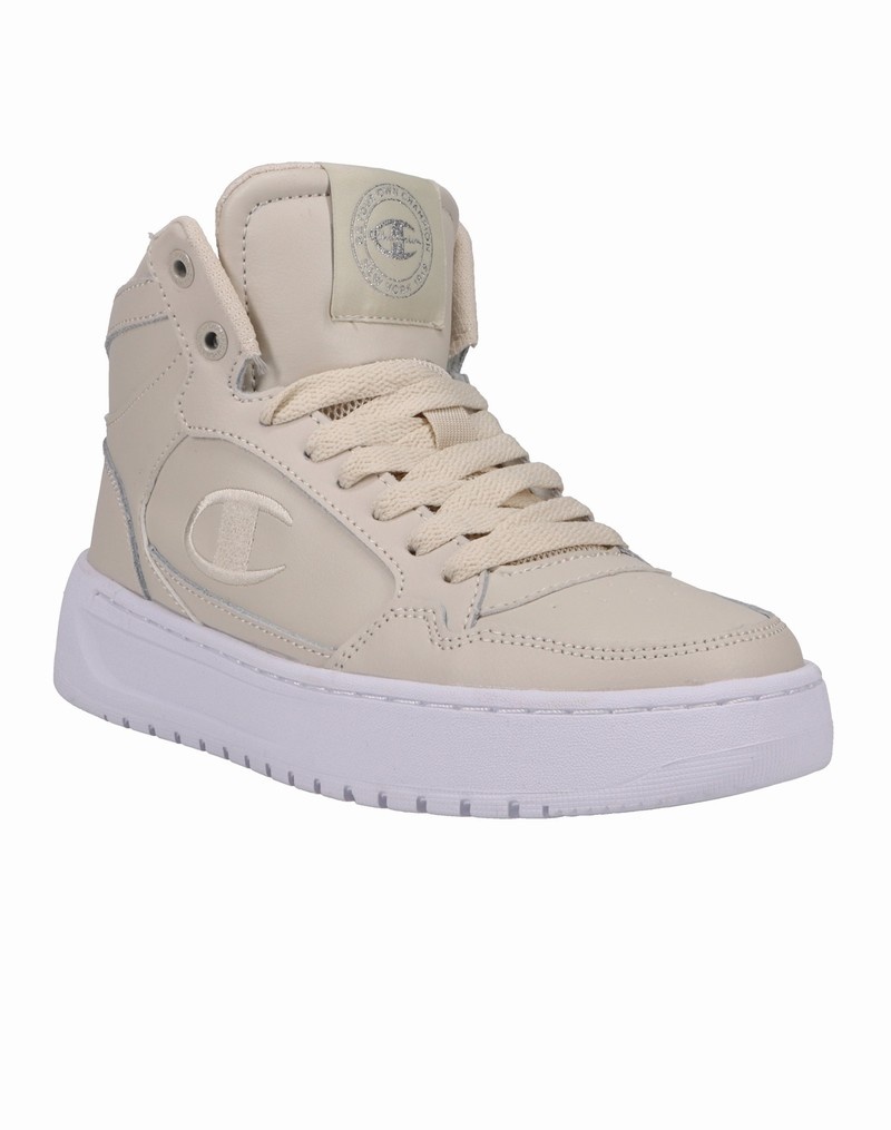 Women's Champio Drome Hi W Sneakers Beige | G5UR25