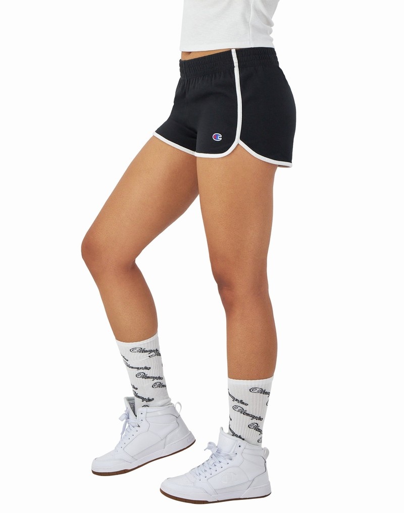 Women's Champio Gym Shorts Black | S1AX45