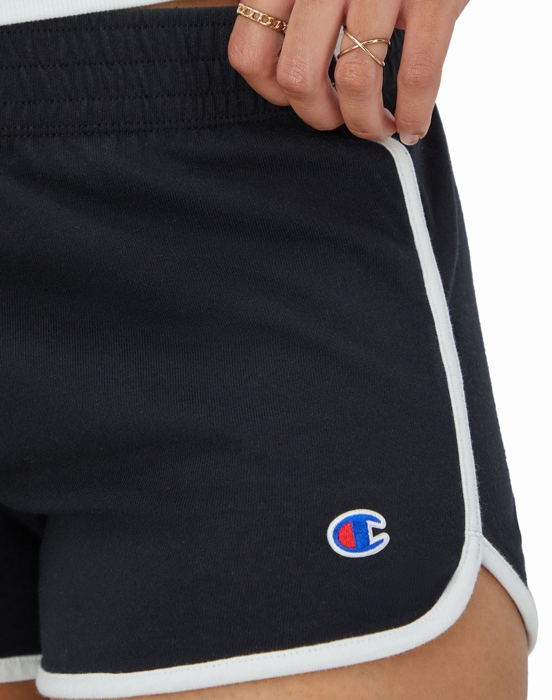 Women's Champio Gym Shorts Black | S1AX45