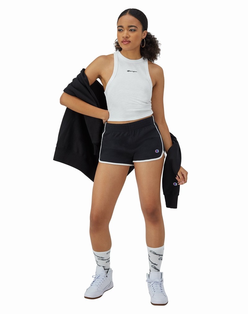 Women's Champio Gym Shorts Black | S1AX45