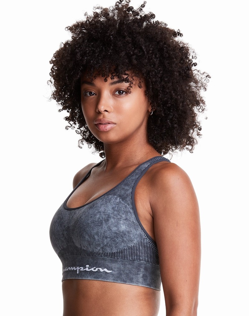 Women's Champio Infinity Racerback Sports Bra Grey | T9UD84