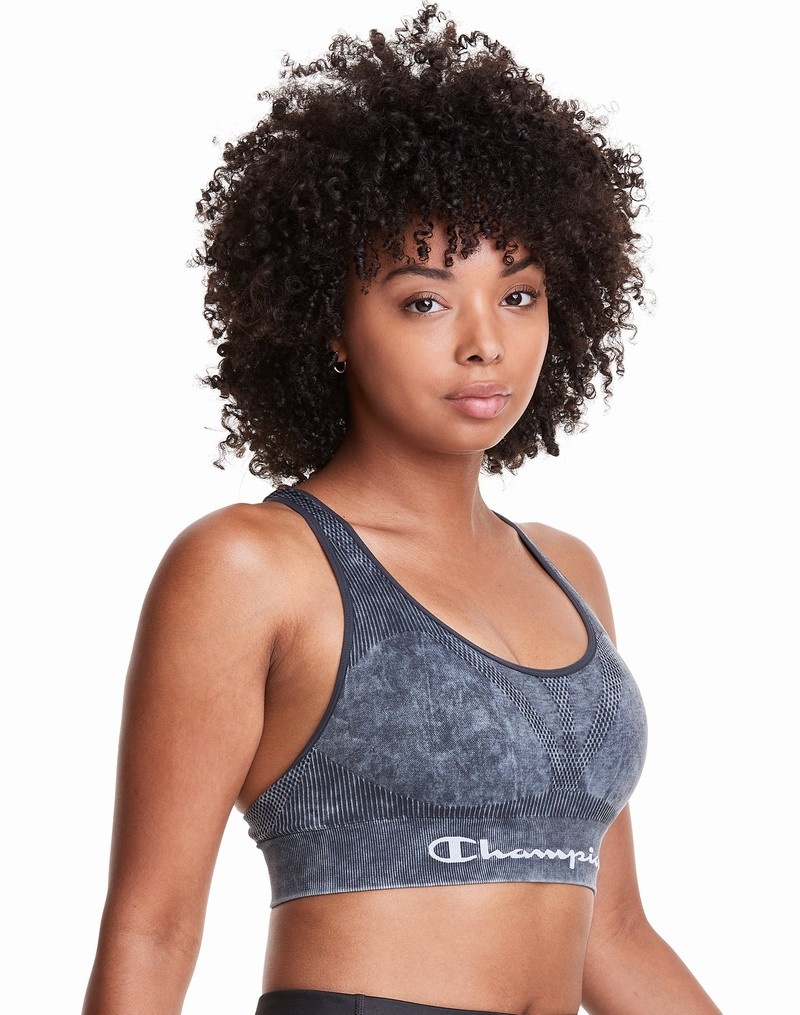 Women's Champio Infinity Racerback Sports Bra Grey | T9UD84