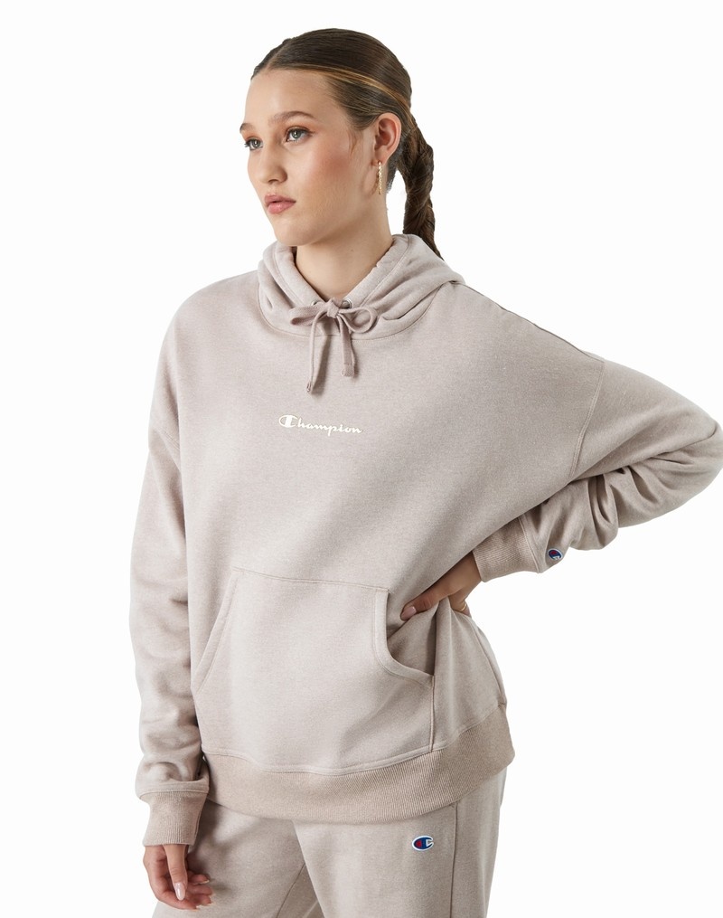 Women\'s Champio Powerblend Hoodie Beige | H2KK85