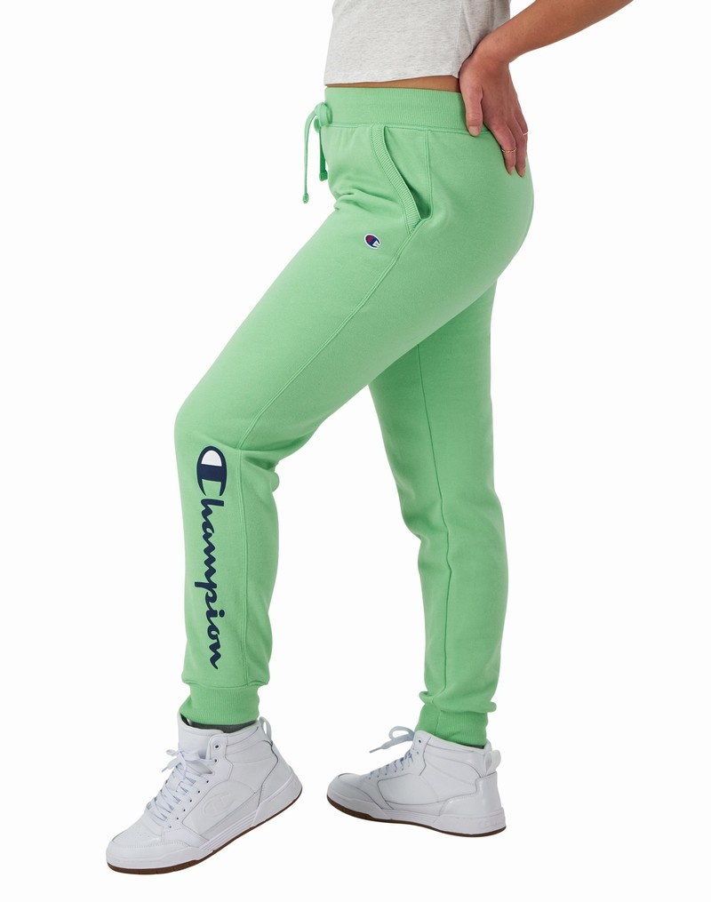 Women's Champio Powerblend Joggers Green | A0VZ16