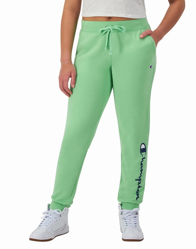 Women\'s Champio Powerblend Joggers Green | A0VZ16