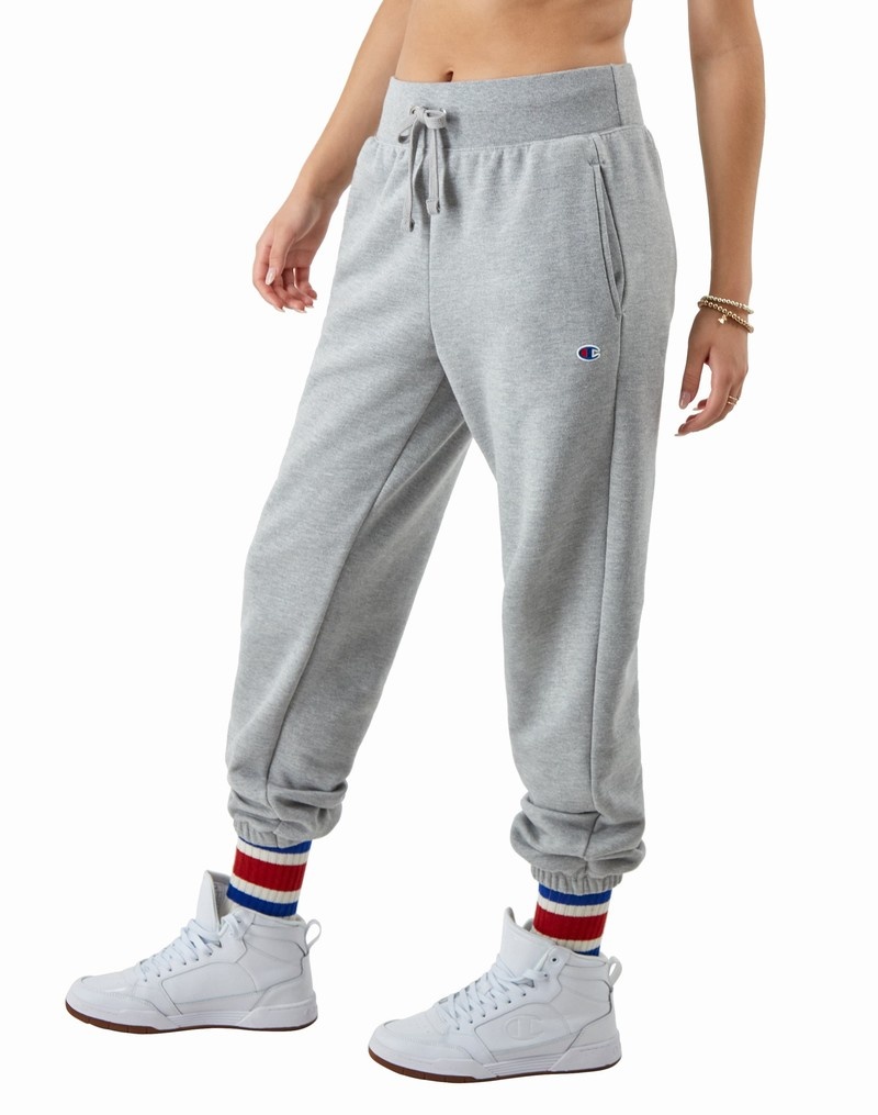 Women's Champio Powerblend Joggers Grey | C3XD54