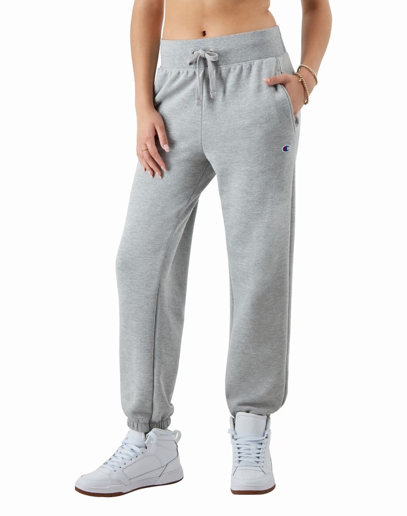 Women\'s Champio Powerblend Joggers Grey | C3XD54