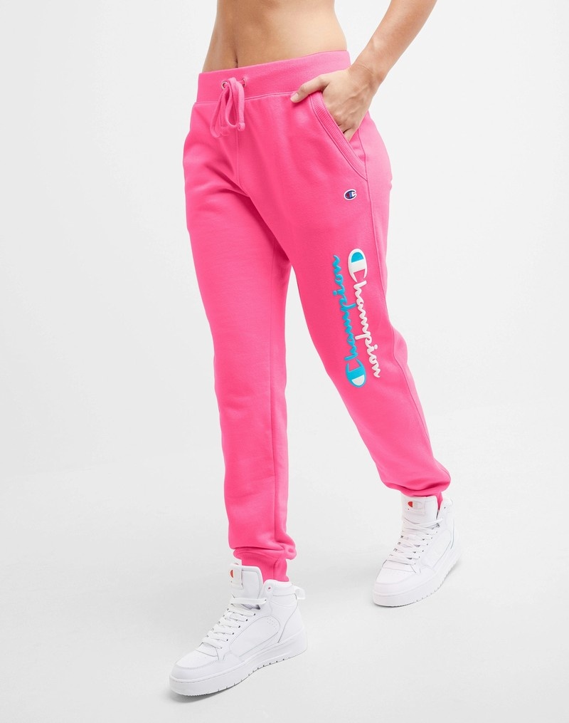 Women's Champio Powerblend Joggers Pink | B0JN11