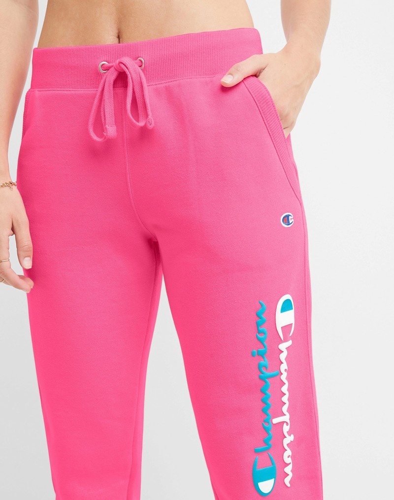 Women's Champio Powerblend Joggers Pink | B0JN11