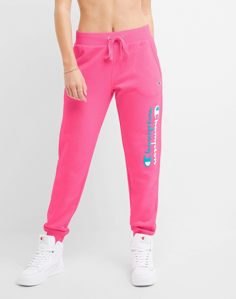 Women\'s Champio Powerblend Joggers Pink | B0JN11