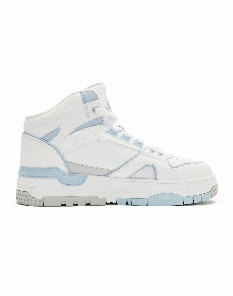 Women's Champio Retro Basketball Hi Sneakers White | Q7IZ00