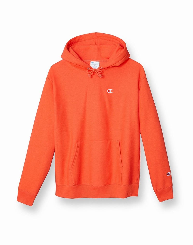 Women\'s Champio Reverse Weave Hoodie Orange | O5VA08