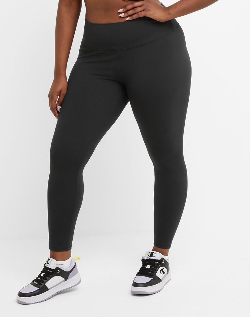 Women's Champio Soft Touch 7/8 Leggings Black | W1IR57