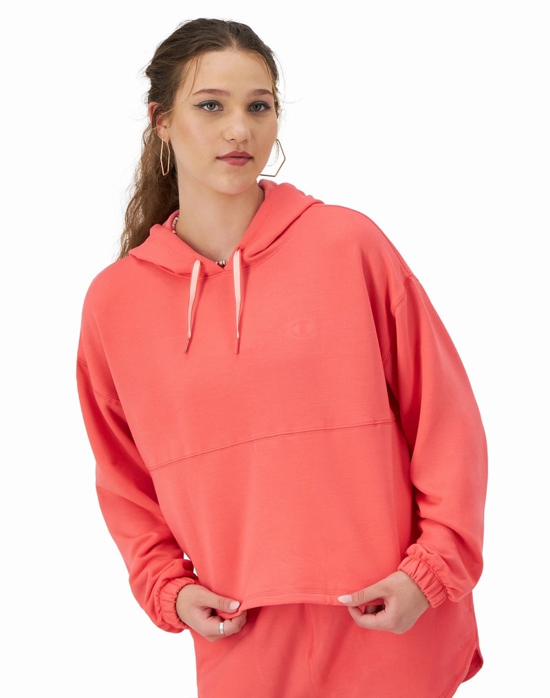 Women\'s Champio Soft Touch Hoodie Coral | Z6QE84