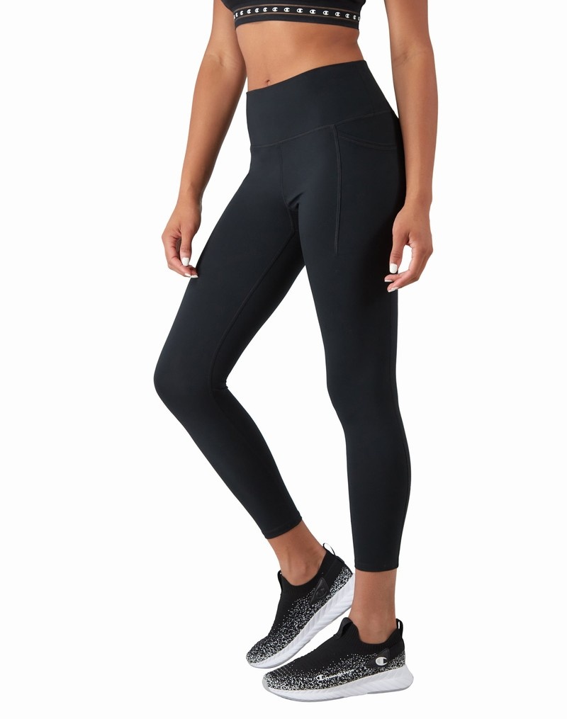 Women's Champio Soft Touch Period Leggings Black | Z0MP19