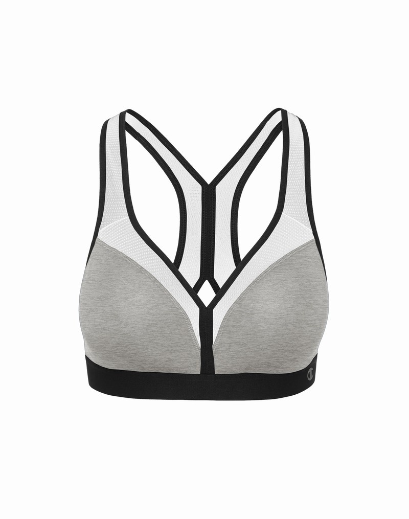 Women's Champio The Curvy Sports Bra Grey | H3HS74