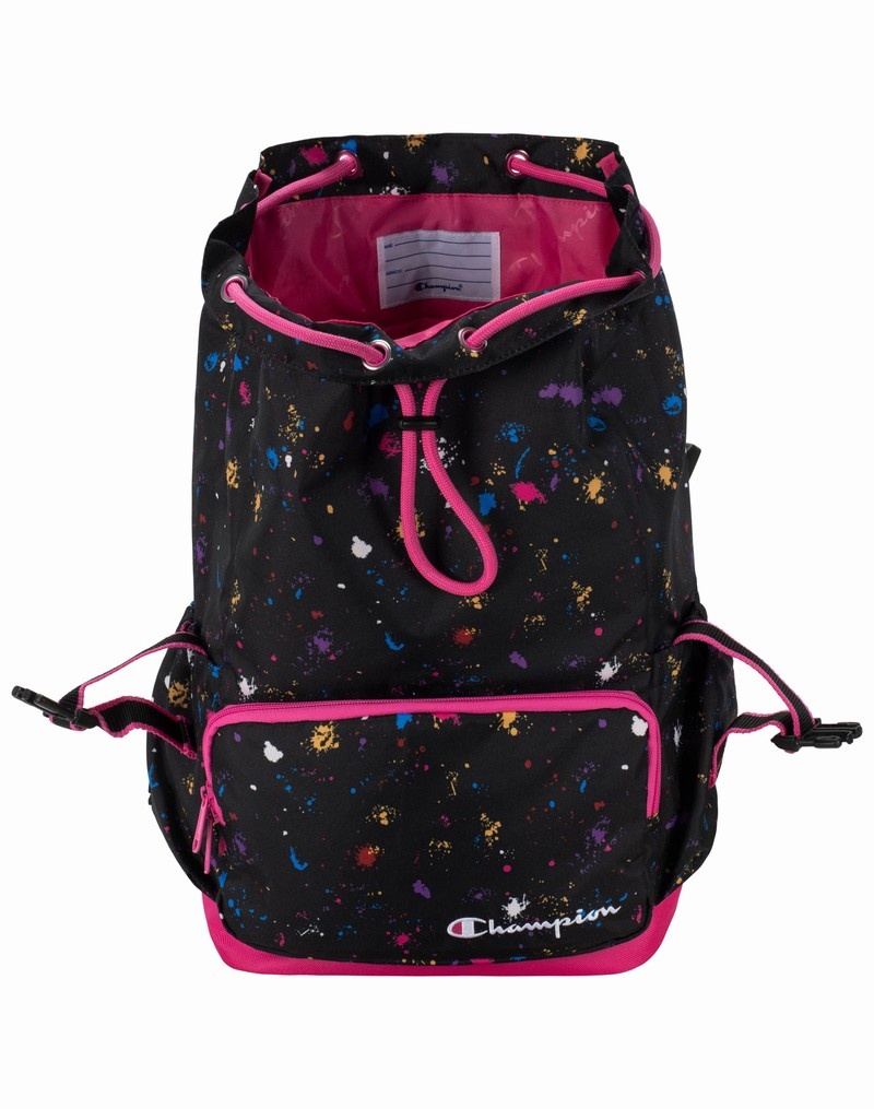 Women's Champio Union Backpacks Black | A9XU70