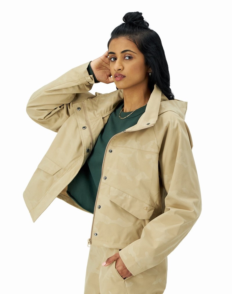 Women's Champio Utility Jackets Beige | P3XP12