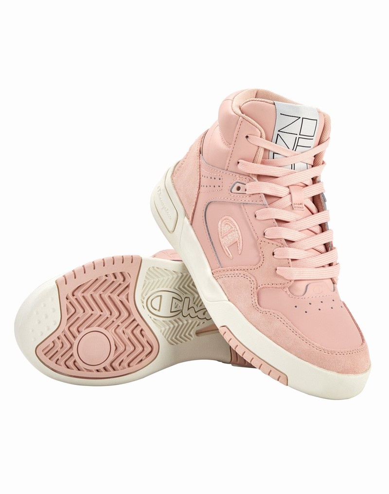 Women's Champio Z80 High Sneakers Pink | N8ZK54