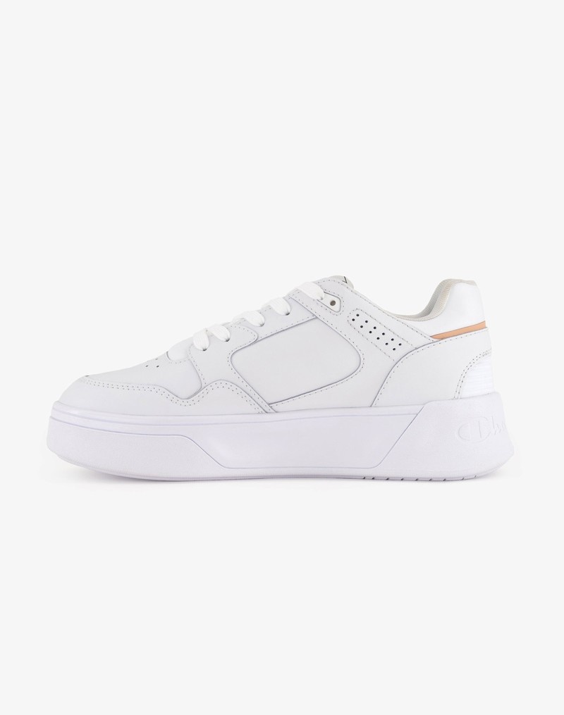 Women's Champio Z80 Low Platform Sneakers White | J1VR06