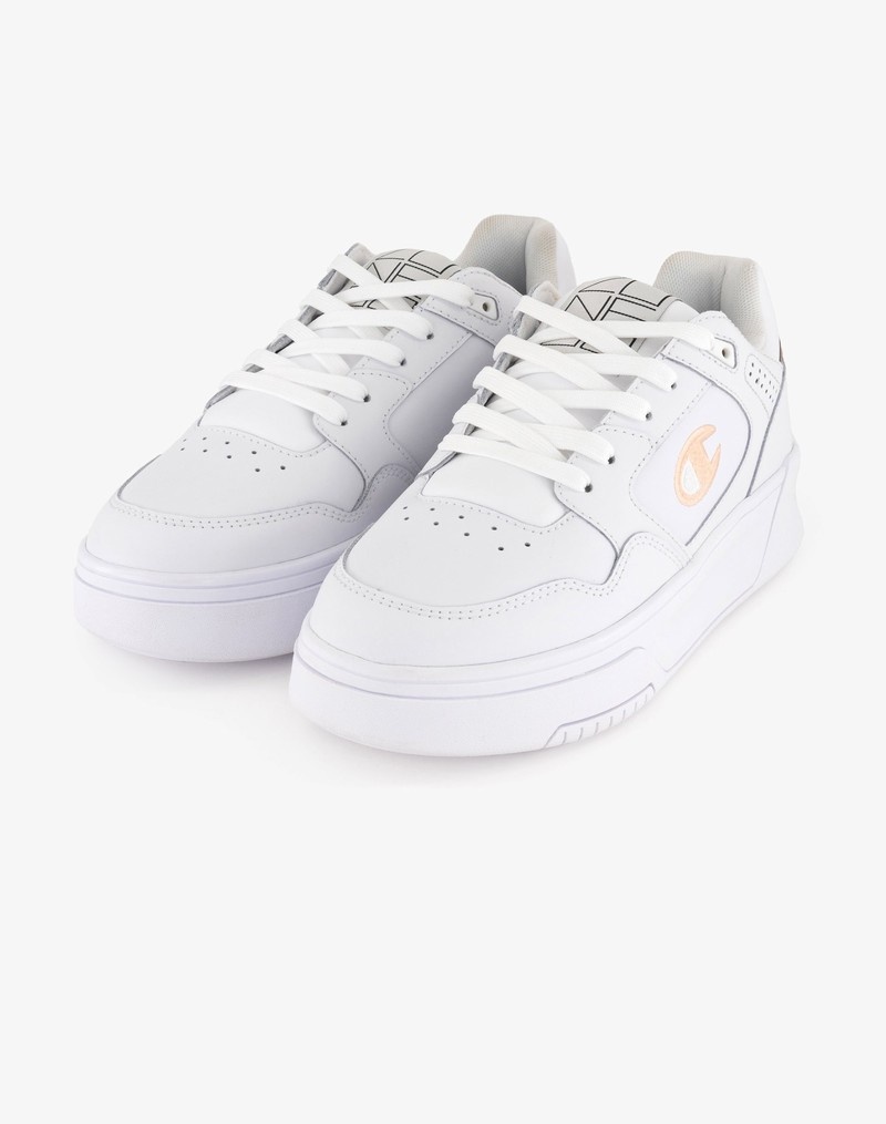 Women's Champio Z80 Low Platform Sneakers White | J1VR06